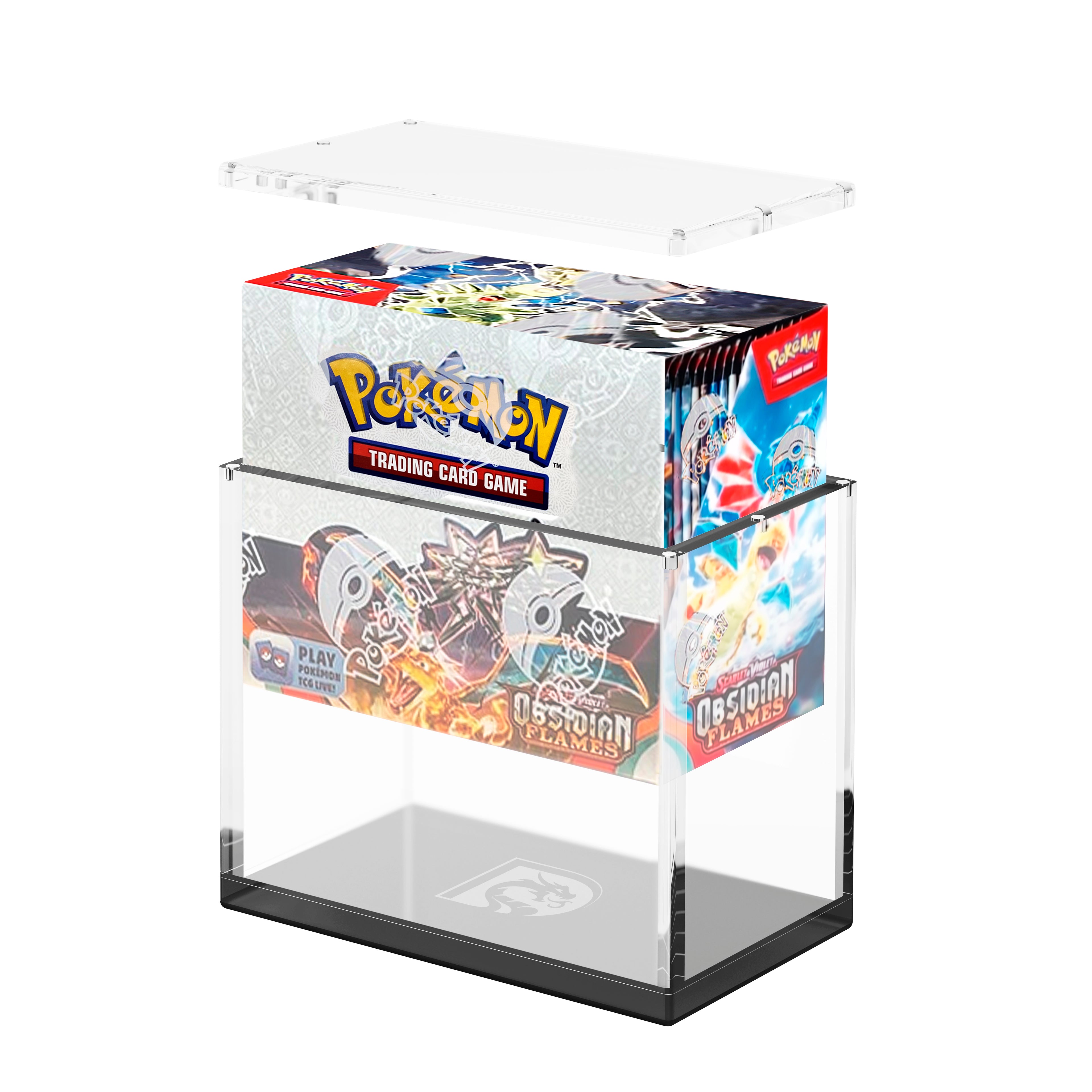 Dragonscale Booster Box Acrylic Display Wyrmprism AB140 - Onyx