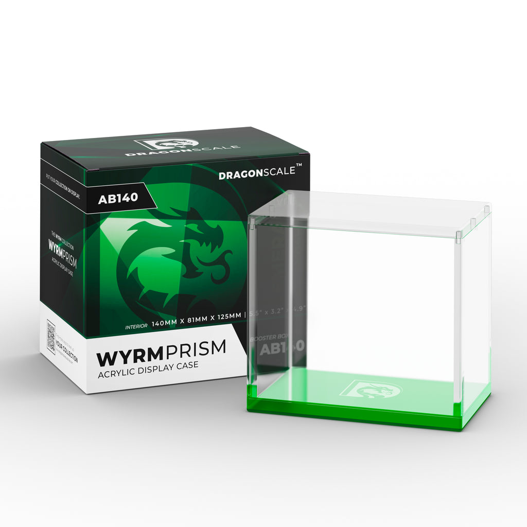 Dragonscale Booster Box Acrylic Display Wyrmprism AB140 - Emerald