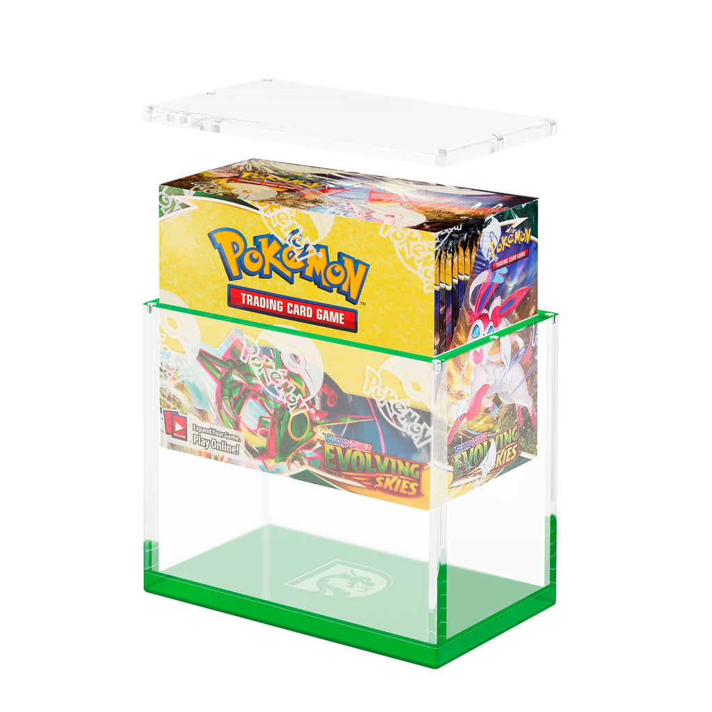 Dragonscale Booster Box Acrylic Display Wyrmprism AB140 - Emerald