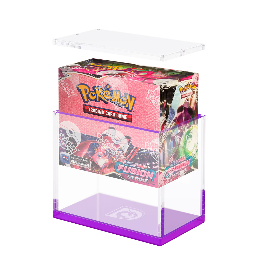 Dragonscale Booster Box Acrylic Display Wyrmprism AB140 - Amethyst