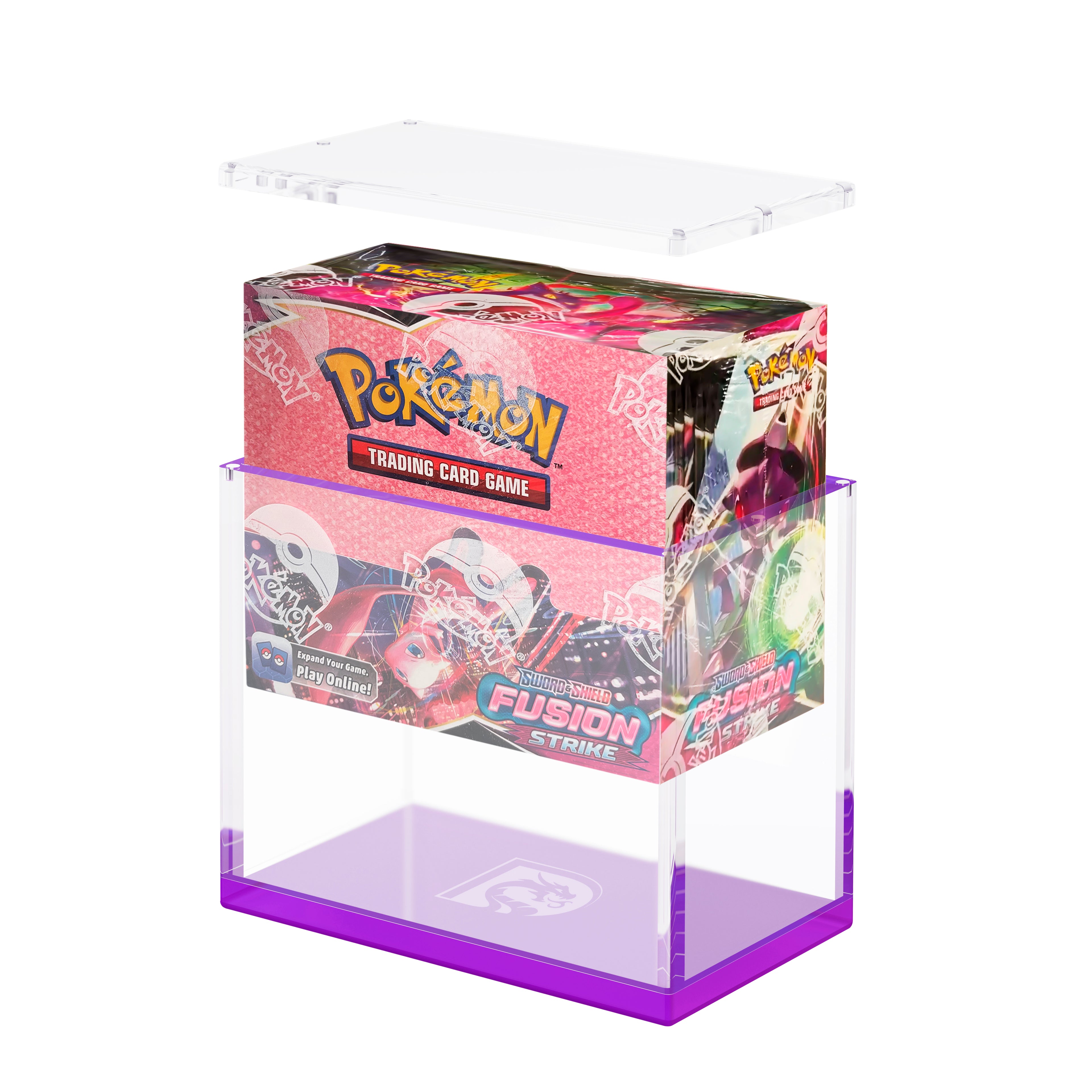Dragonscale Booster Box Acrylic Display Wyrmprism AB140 - Amethyst