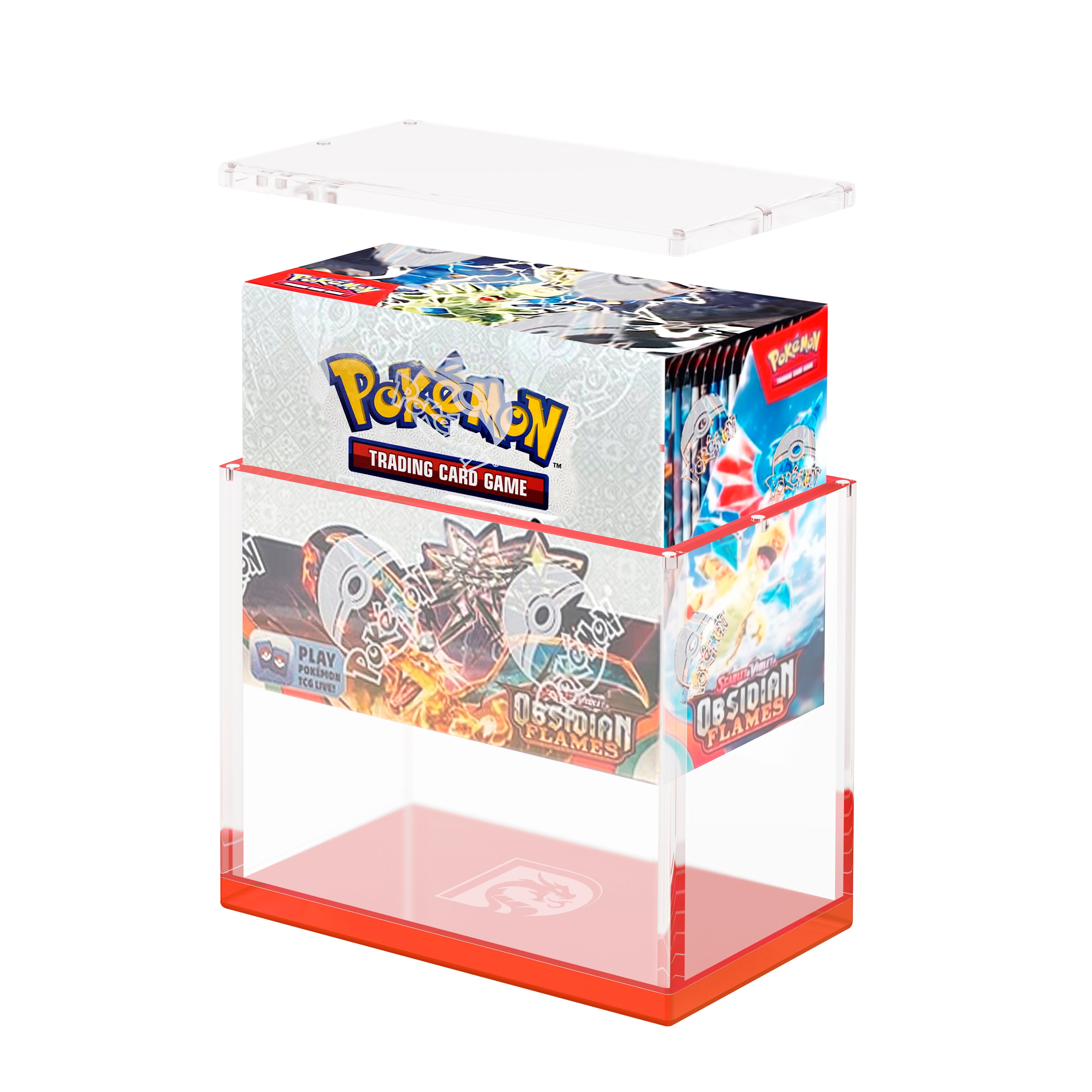 Dragonscale Booster Box Acrylic Display Wyrmprism AB140 - Ruby
